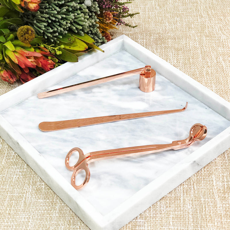 Candle accessories set - Rose gold
